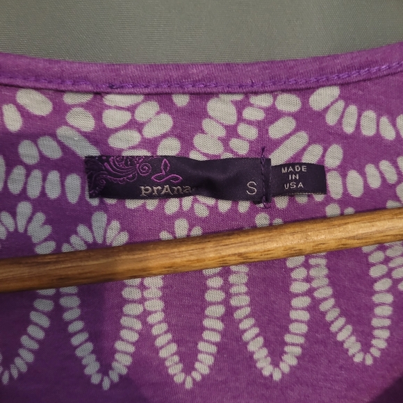 Prana | Chelsea Purple Long Sleeve Top with Mandala Print - Picture 2 of 5